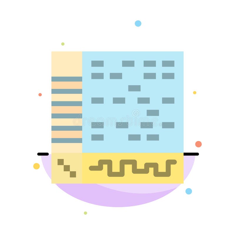 Ableton, Application, Audio, Computer, Draw Abstract Flat Color Icon Template vector illustration Ableton, Application, Audio, Computer, Draw Abstract Flat Color Icon Template vector illustration