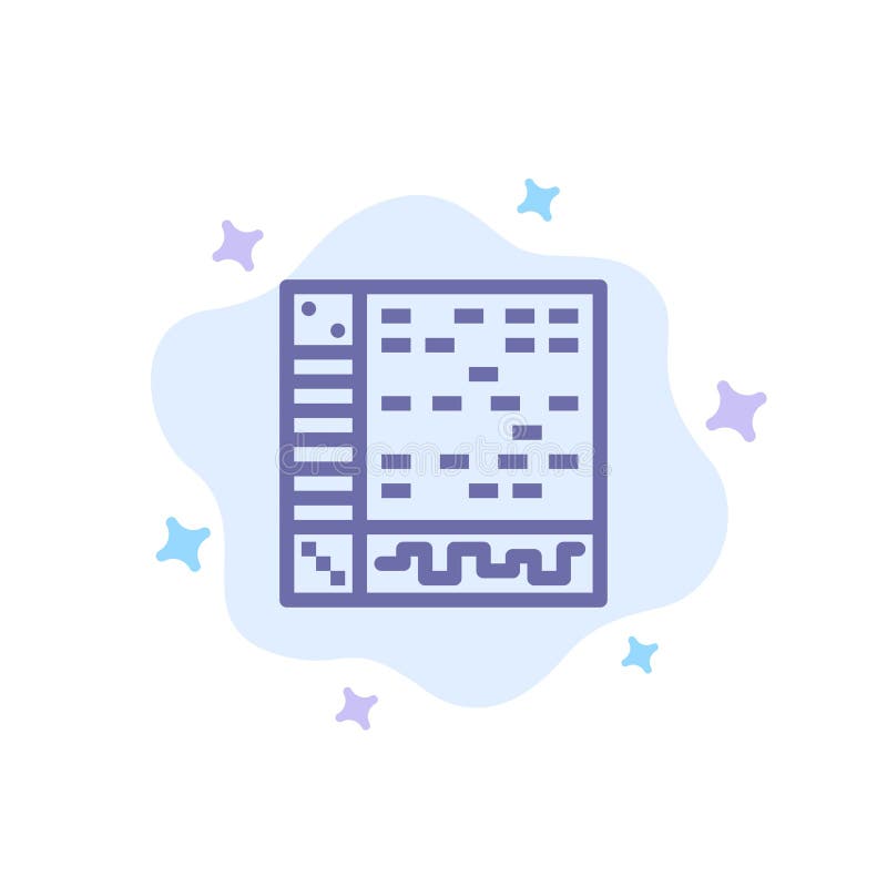 Ableton, Application, Audio, Computer, Draw Blue Icon on Abstract Cloud Background stock illustration Ableton, Application, Audio, Computer, Draw Blue Icon on Abstract Cloud Background stock illustration