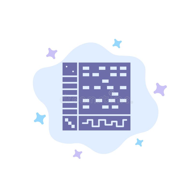Ableton, Application, Audio, Computer, Draw Blue Icon on Abstract Cloud Background vector illustration Ableton, Application, Audio, Computer, Draw Blue Icon on Abstract Cloud Background vector illustration