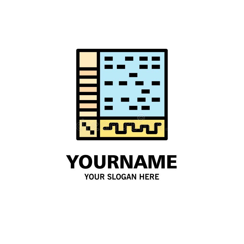 Ableton, Application, Audio, Computer, Draw Business Logo Template. Flat Color vector illustration Ableton, Application, Audio, Computer, Draw Business Logo Template. Flat Color vector illustration