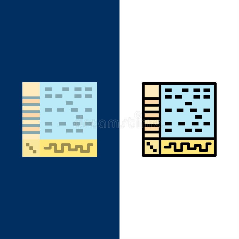 Ableton, Application, Audio, Computer, Draw Icons. Flat and Line Filled Icon Set Vector Blue Background stock illustration Ableton, Application, Audio, Computer, Draw Icons. Flat and Line Filled Icon Set Vector Blue Background stock illustration