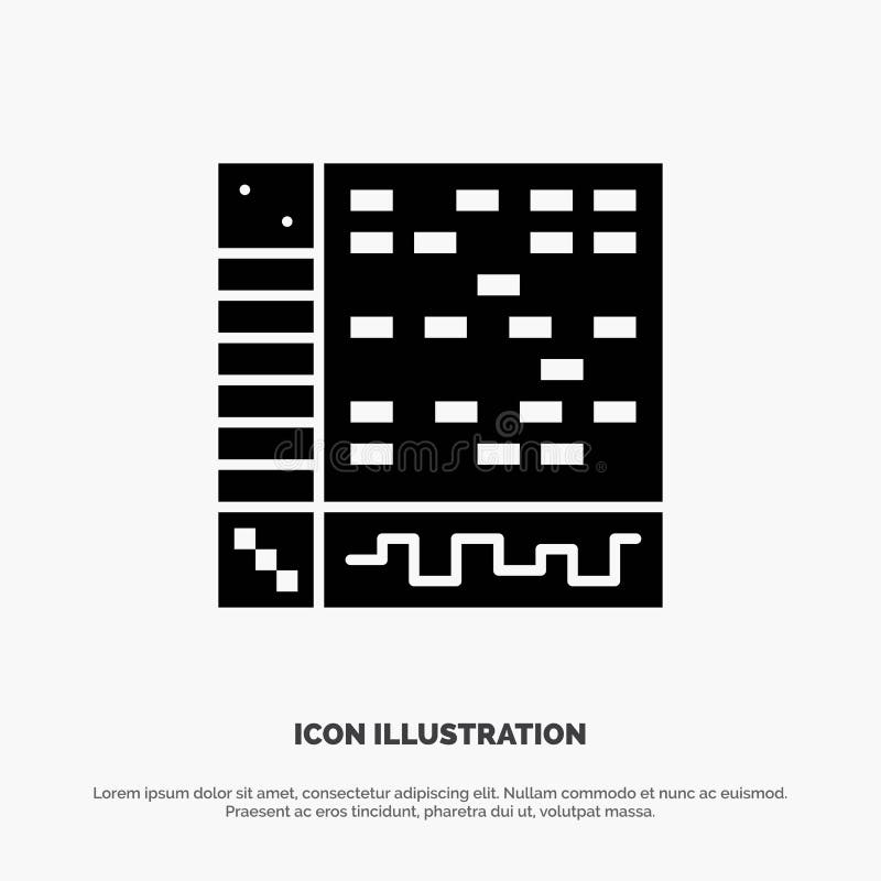 Ableton, Application, Audio, Computer, Draw solid Glyph Icon vector stock illustration Ableton, Application, Audio, Computer, Draw solid Glyph Icon vector stock illustration