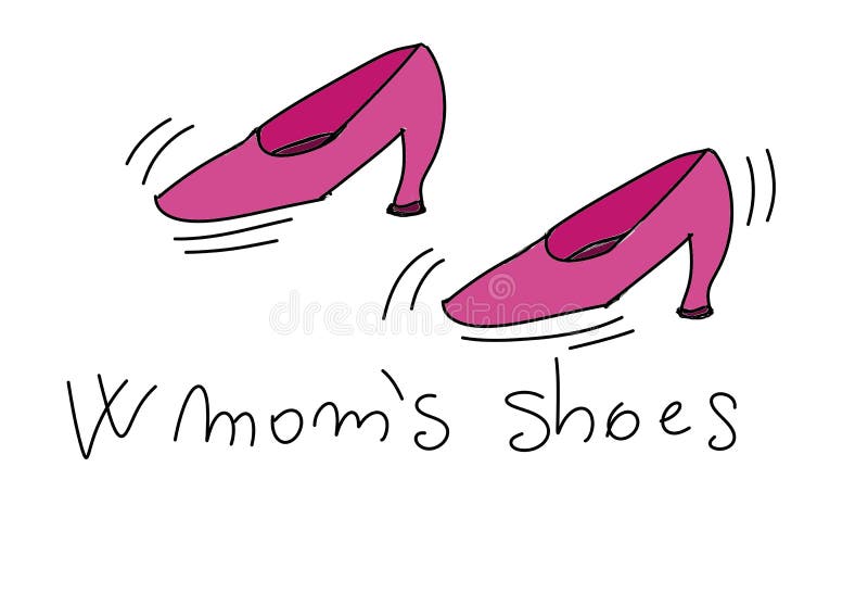 Ashoes Colorful drawings in pop art style. Colorful drawings in pop art style stock illustration
