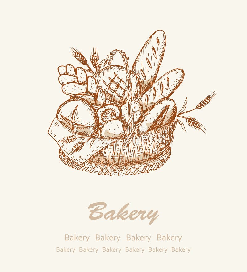 Bakery background 2 stock illustration