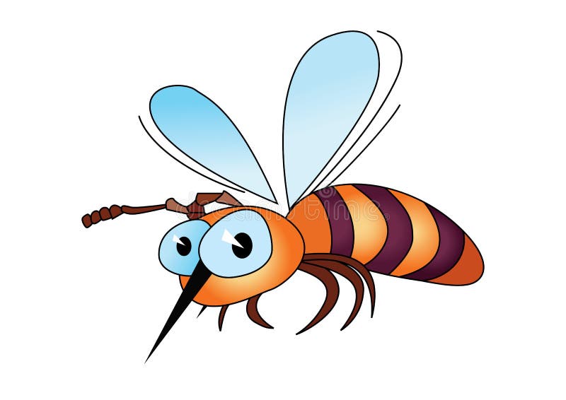 Cartoon bee royalty free illustration