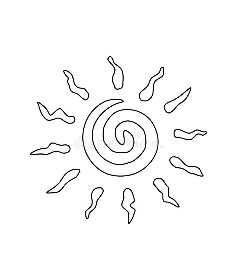 Cartoon vector sun royalty free illustration Cartoon vector sun royalty free illustration