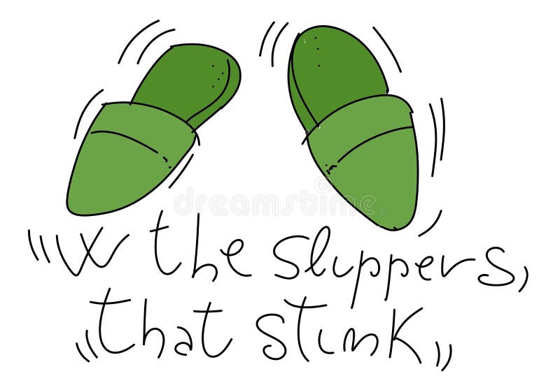Dad`s slippers Colorful drawings in pop art style. Colorful drawings in pop art style stock illustration