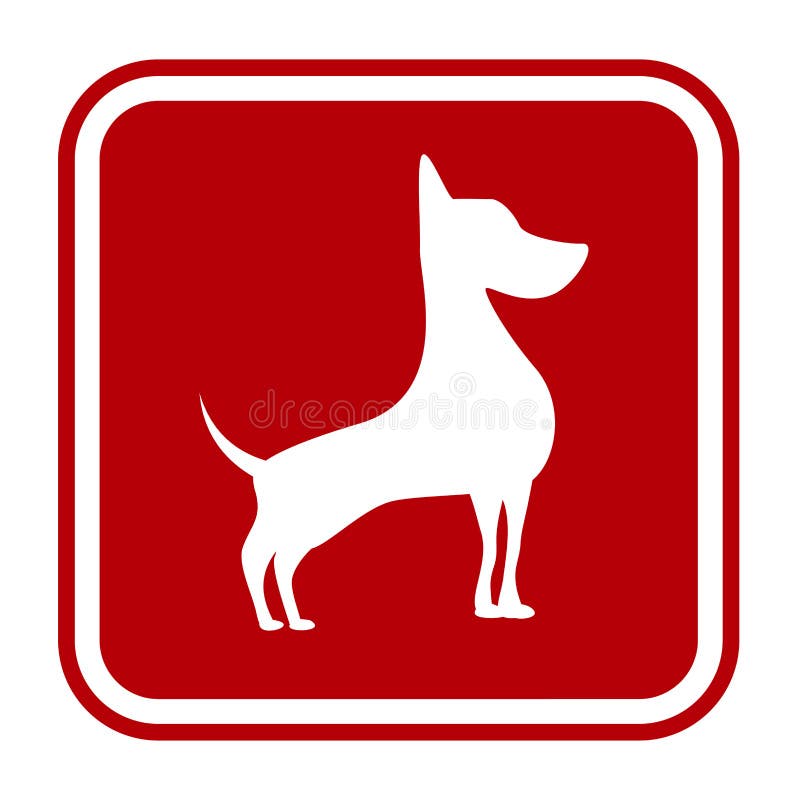 Danger. Friendly Dogs Signs Humorous Comic Labels and Plates Collection. Vector Illustration royalty free illustration Danger. Friendly Dogs Signs Humorous Comic Labels and Plates Collection. Vector Illustration royalty free illustration