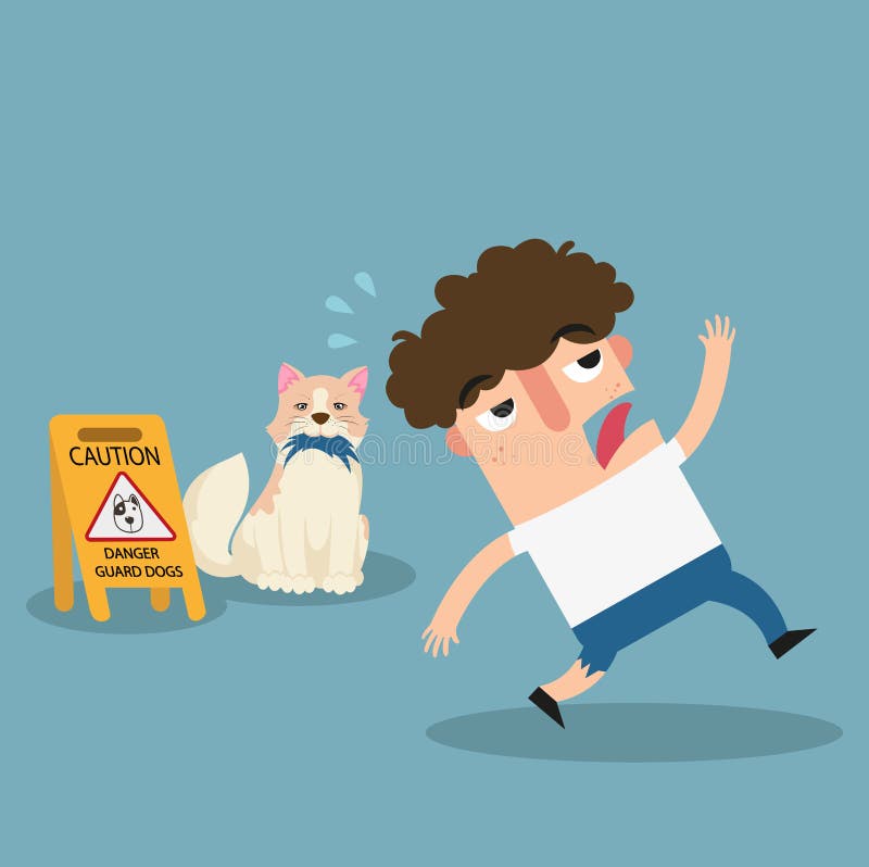 Danger guard dogs caution sign. Illustration vector royalty free illustration Danger guard dogs caution sign. Illustration vector royalty free illustration