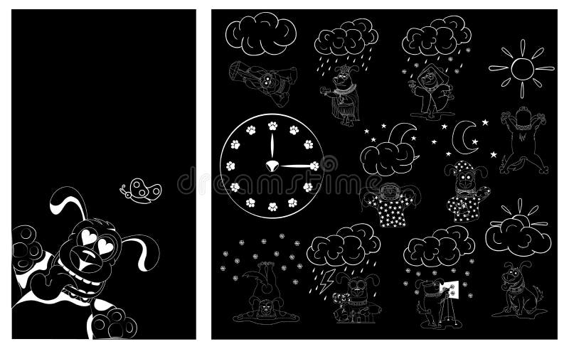 Dog on a black background. Theme for smartphone. Background for the main screen. Dog on a black background. Theme for smartphone. Background for the main screen stock illustration Dog on a black background. Theme for smartphone. Background for the main screen. Dog on a black background. Theme for smartphone. Background for the main screen stock illustration