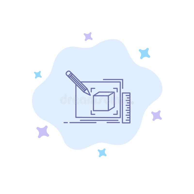 Drawing, Art, Sketch, Line, Pencil Blue Icon on Abstract Cloud Background royalty free illustration Drawing, Art, Sketch, Line, Pencil Blue Icon on Abstract Cloud Background royalty free illustration