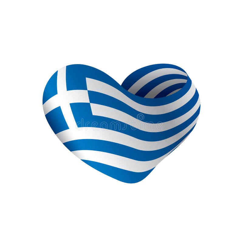 Greece flag, vector illustration royalty free illustration