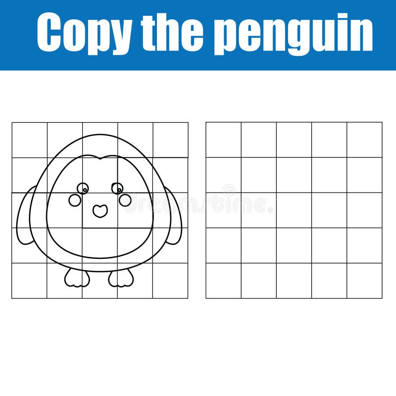 Grid copy children educational drawing game royalty free illustration Grid copy children educational drawing game royalty free illustration