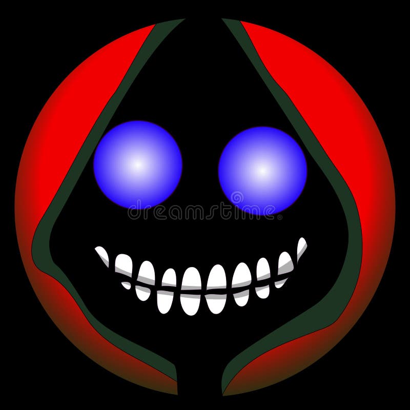 Halloween emoji smiley face grim Reaper Vector Art graphic design file eps ai 2d death. Look at our new Halloween emoji. This is smiley face grim Reaper death royalty free illustration