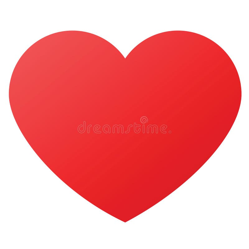 Heart shape for love symbols vector illustration