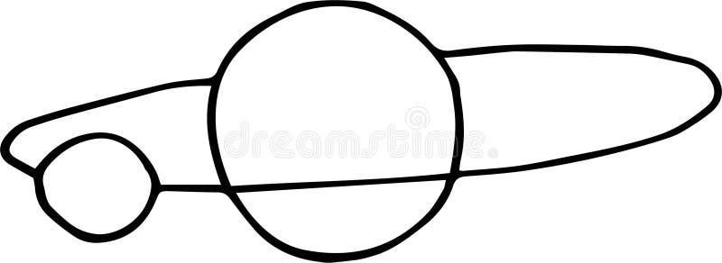 Isolated on white background drawing of the earth and the moon, hand drawing, vector vector illustration Isolated on white background drawing of the earth and the moon, hand drawing, vector vector illustration