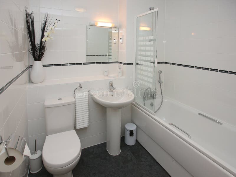 Luxury Modern Bathroom Interior royalty free stock photo