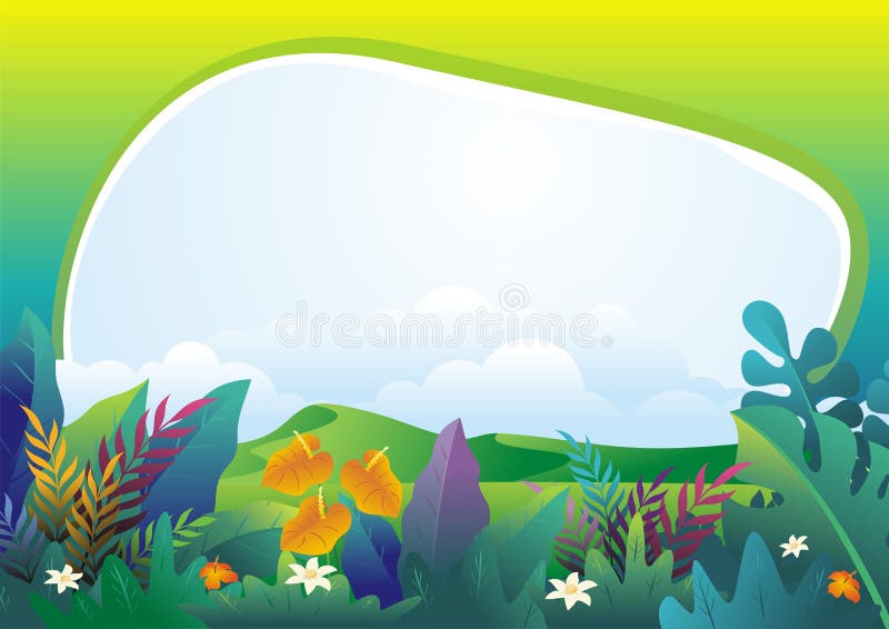 Nature tropical Background with stylish abstract design stock illustration
