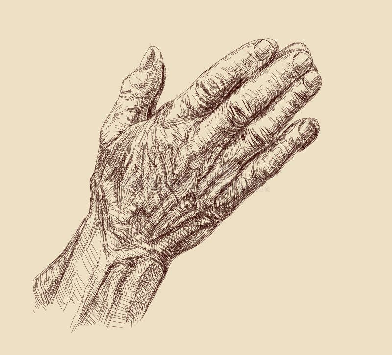 Praying Hands stock illustration