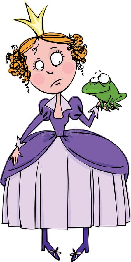 Princess and the Frog vector illustration