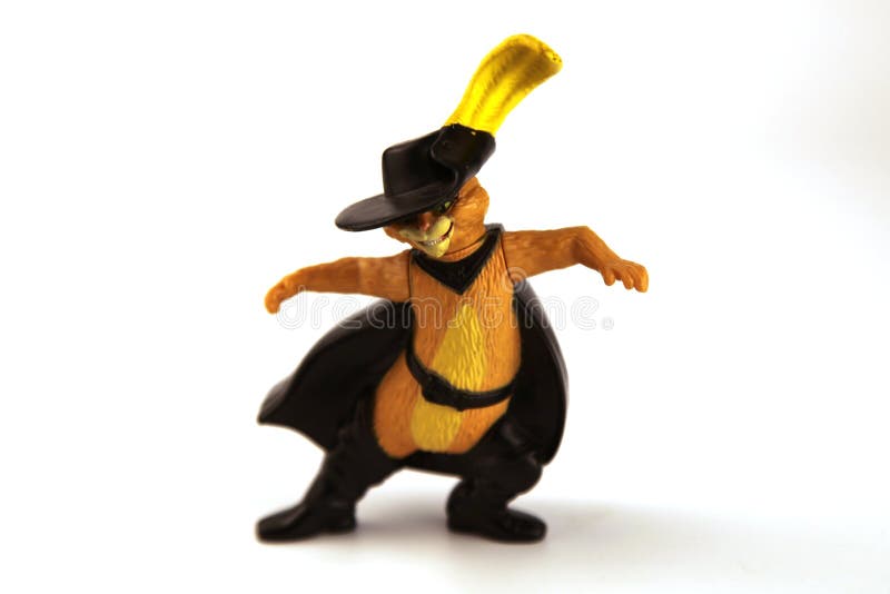 Puss in Boots is a character from the movie series Shrek stock photography