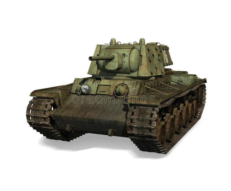 Russian Tank KV-1 stock illustration