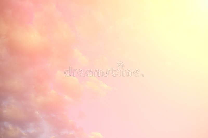 Sunset sky with clouds shined with the sun royalty free stock images