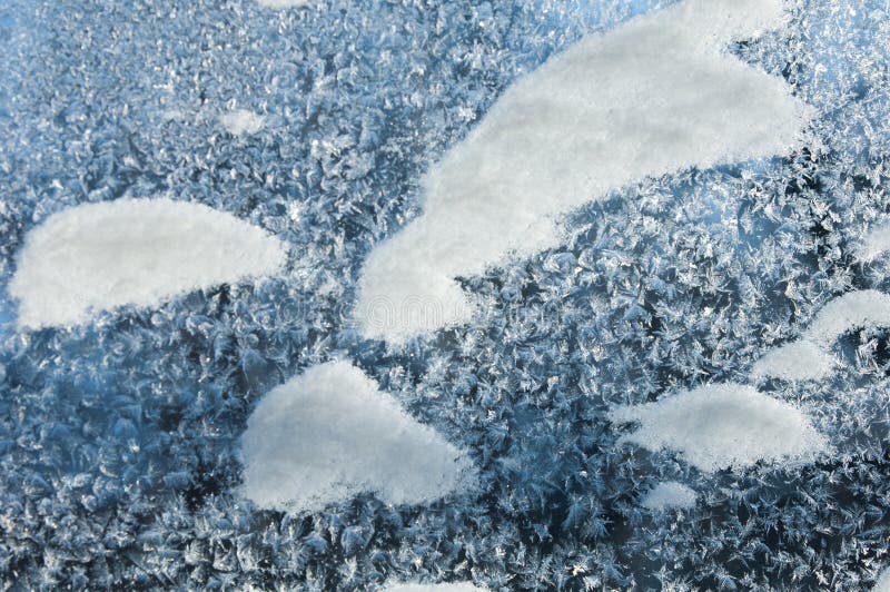 Texture, pattern. Winter photography. Picture of frost on the glass. Frozen water on the glass. a fantastic drawing, you will be. Right to use it in your design royalty free stock photography
