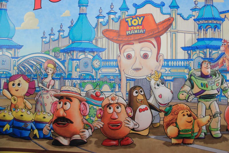 Toy Story Mania at Tokyo DisneySea stock photo