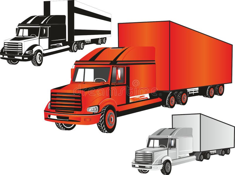 Trucks stock illustration