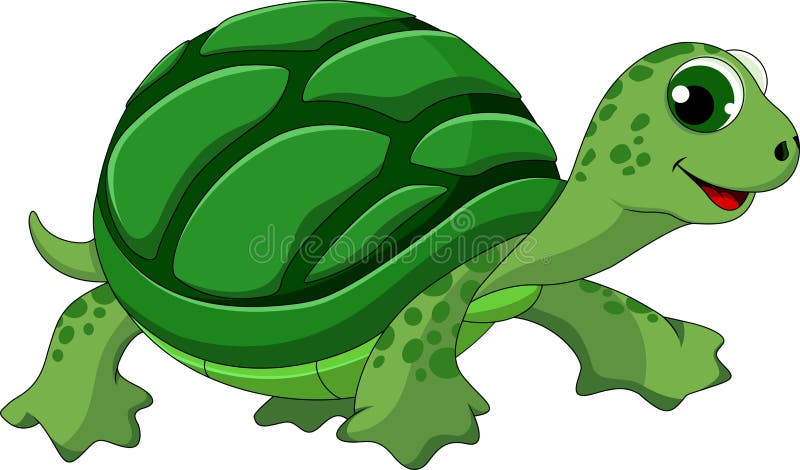 Turtle cartoon royalty free illustration