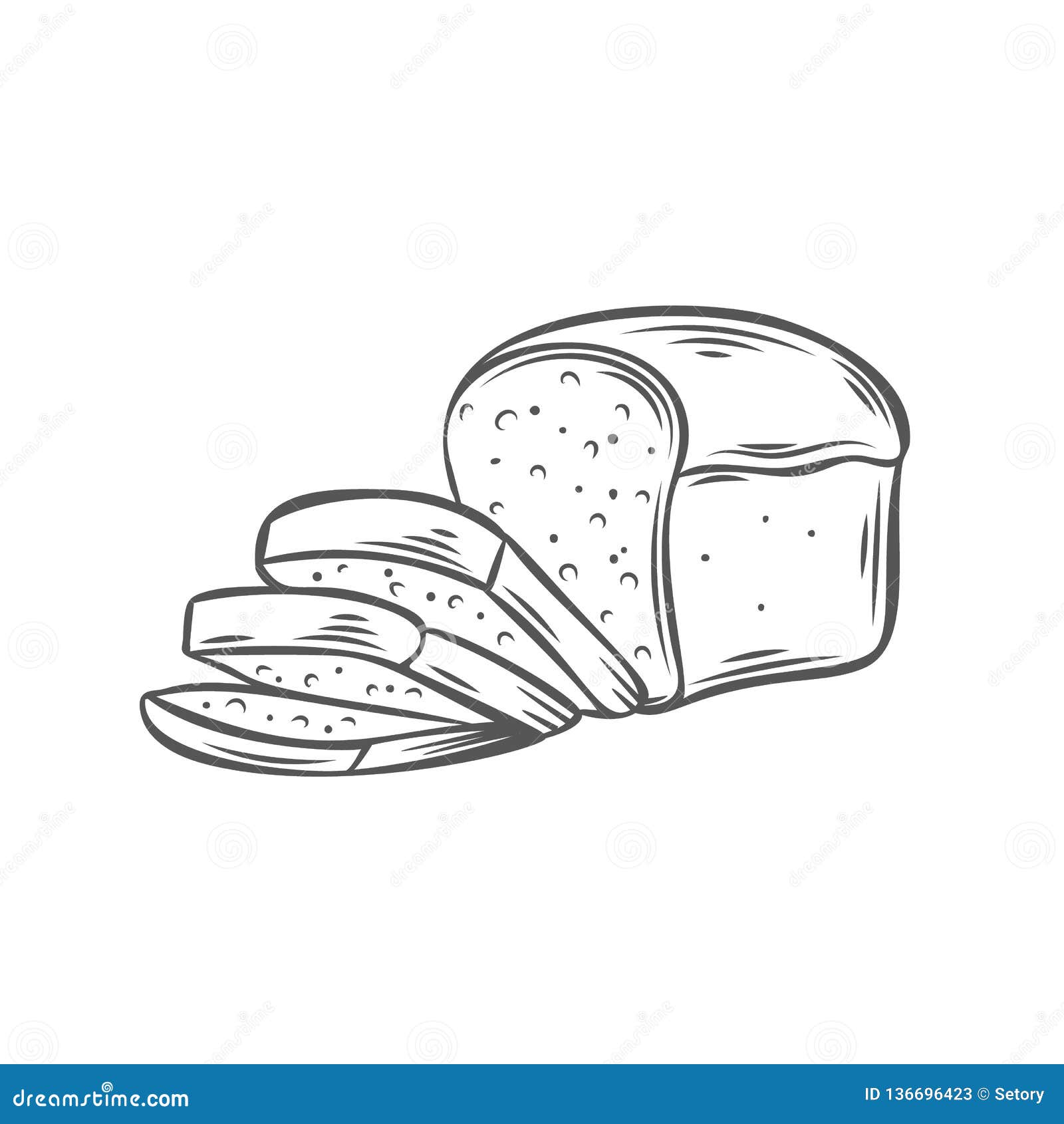 Хлеб схематично