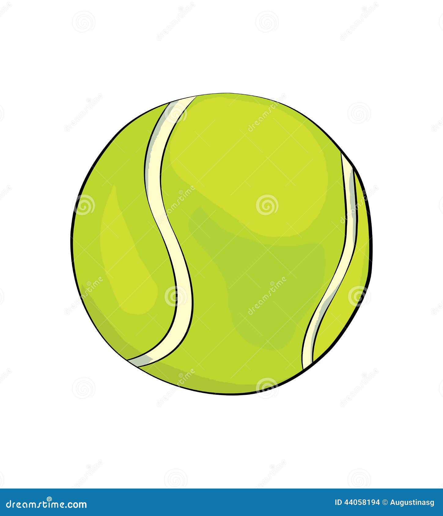 Теннисный мяч рисунок