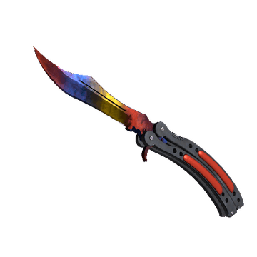Butterfly Knife Marble Fade - Factory New CS:GO Skin