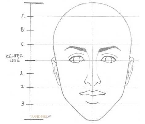 Как нарисовать женское лицо - шаг 7