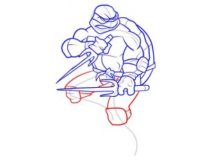 Как нарисовать черепашку-ниндзя 8