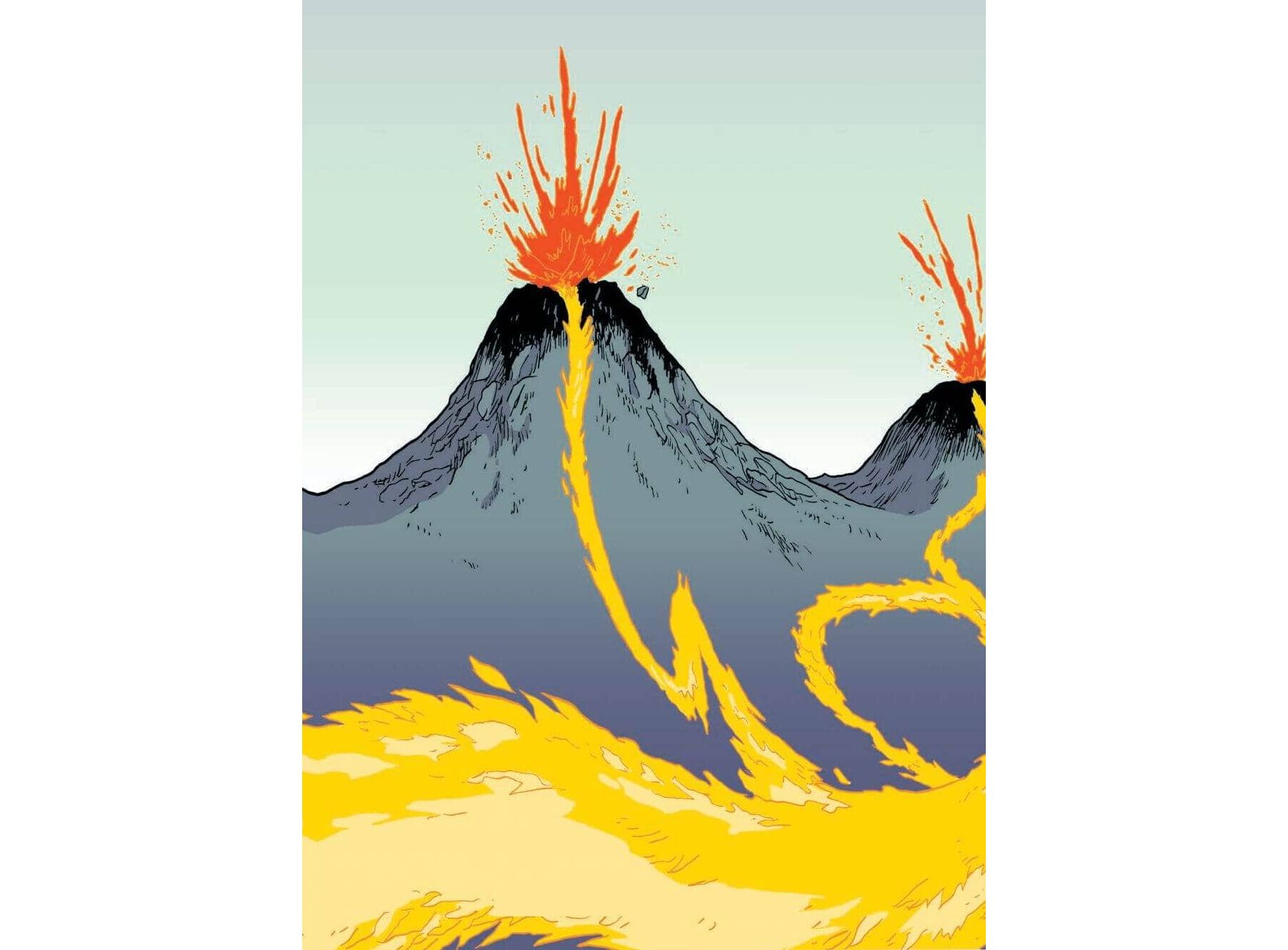 Джон Чад вулканы научный комикс