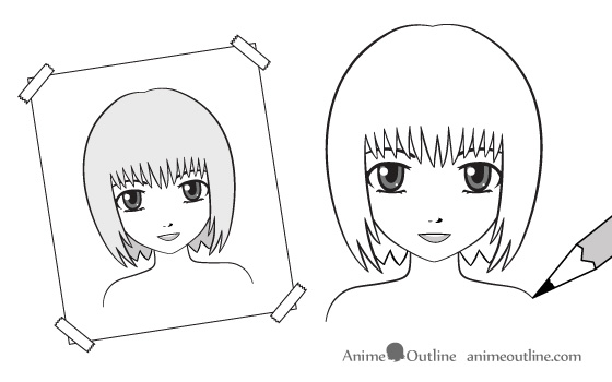 Drawing anime