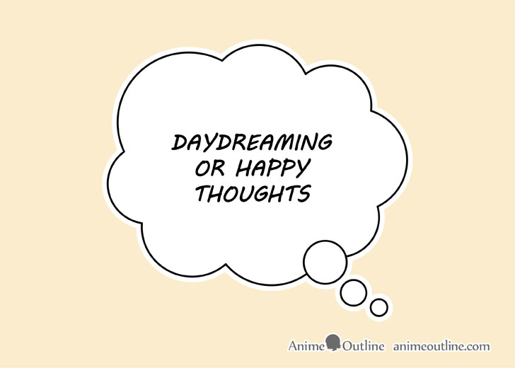 Manga daydreaming bubble