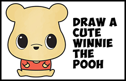 How to Draw a Cute Chibi / Kawaii Winnie The Pooh