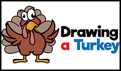 How to Draw a Cartoon Turkey for Thanksgiving