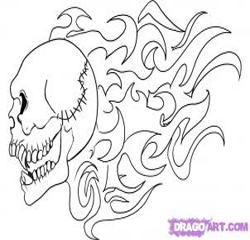 How

  to Draw a Pirate Skull  : Human Skull Drawing Lessons