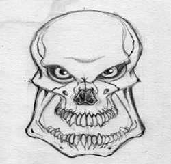 How to Draw an Evil Skull