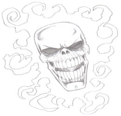 How

  to draw a human skull  : Skull Drawing Tutorials