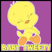 How to Draw a Baby Tweety Bird