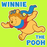 Drawing Winnie the Pooh a stuffed toy bear