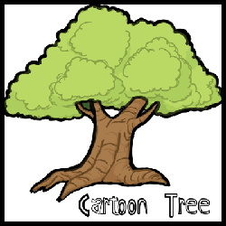 How to Draw Cartoon Trees with Easy Step by Step Drawing Tutorial
