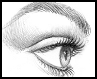 How to Draw Eye Lashes Step by Step