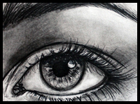 Here is a step by step drawing lesson for drawing realistic human eyes