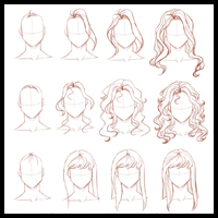 How You Draw Long Hair Styles